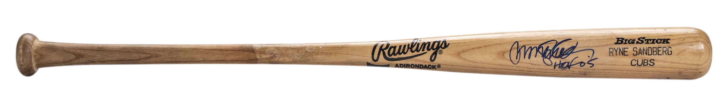 1992 Ryne Sandberg Chicago Cubs Game Used And Signed Rawlings 256B Model Bat (PSA/DNA GU 9 & JSA)
